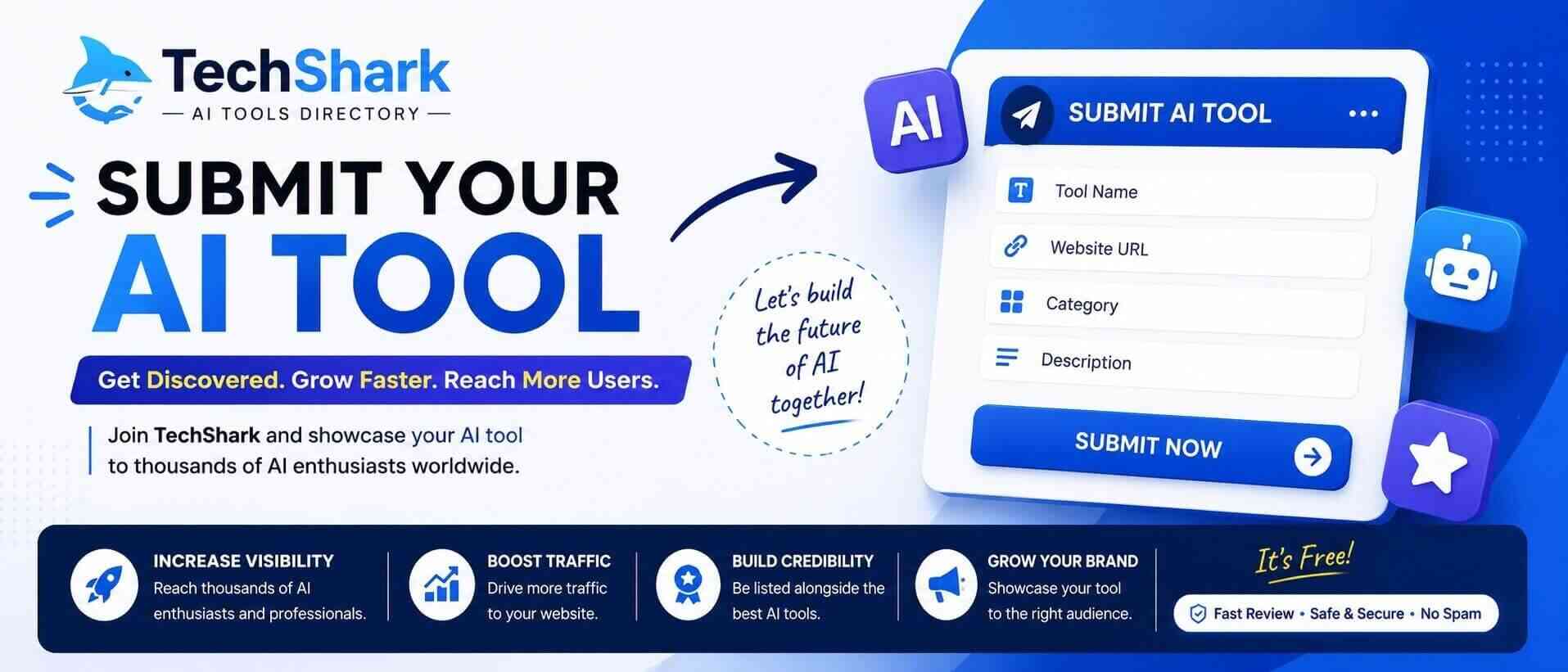 Submit AI Tool at TechShark